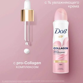 تصویر اسپری دئودورانت زنانه داو مدل PRO COLLAGEN حجم 200 میل DOVE PRO COLLAGEN DEODORANT SPRAY 200ML