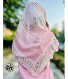 تصویر روسری لاله صورتی 