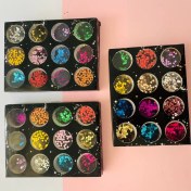 تصویر پک اکلیل رنگی اقتصادی مناسب رزین و ناخن کاران 