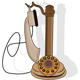 تصویر وکتور تلفن قدیمی 9 