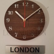 تصویر ساعت دیواری با تیکت لندن 