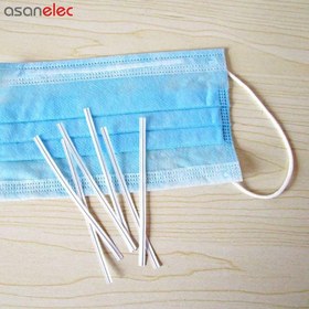 تصویر سیم دماغگیر ماسک (تک سیم) مفتول بسته بندی روکشدار