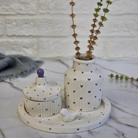 تصویر ست سنگ مصنوعی قلبی 