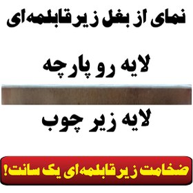 تصویر زیر قابلمه ای چوبی دایره ای طرح سنگ سایز ۲۰×۲۰ مدل W2-101003 شرکت رنس 