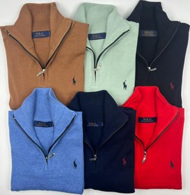 تصویر سلانیک مردانه نیم زیپ PoLo
