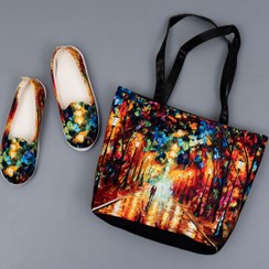 تصویر ست کیف و کفش آبرنگی دخترانه مدلX41 