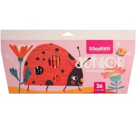 تصویر ماژیک نقاشی جونیور ۳۶ رنگ بسته ۶ عددی 