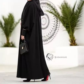 تصویر عبا زنانه مدل ۶۸ با پارچه کرپ 