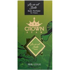 تصویر بادی پرفیوم کراون استار (CROWN STAR) مدل LA VIE BELL حجم 160 میل 