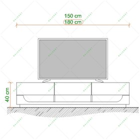 تصویر میز تلویزیون مدل TF-114 - 1 