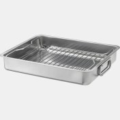 تصویر ظرف پخت استیل ایکیا مدل IKEA KONCIS ا IKEA KONCIS Roasting tin stainless steel 26x20 cm IKEA KONCIS Roasting tin stainless steel 26x20 cm