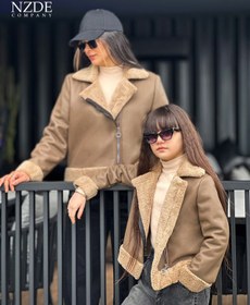 تصویر ست مادر دختری کت چرم بوفالو NZDE 