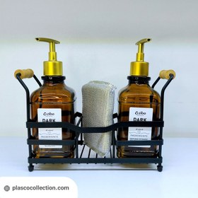 تصویر ست جامایع دوقلو بامبو زیباسازان 