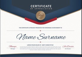 تصویر گواهی پایان دوره – certificate diploma 