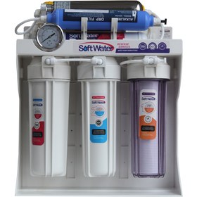 تصویر دستگاه تصفیه آب سافت واتر مدل Hajibashi-RO-800UV ۸ مرحله ای 