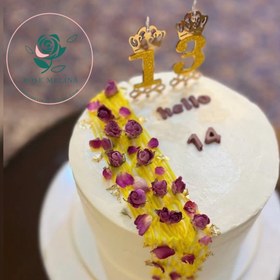 تصویر کیک تولد گل شماره 04 