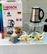 تصویر خردکن غذاساز بوش- 6 تیغه تیتانیوم طلایی همراه با 6 تیغه زاپاس-سیرپوست کن -3000 وات مدل 2025 