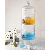 تصویر کلمن راتان 2 طبقه پایه بلور 