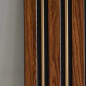 تصویر ترمو وال 17ونیم سانت گردویی طرح چوب لاین طلایی 