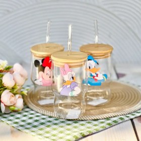 تصویر لیوان پیرکس کارتونی 