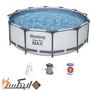 تصویر استخر پیش ساخته فریمی 100*366 بست وی دارای پمپ تصفیه Bestway 56418