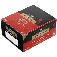 تصویر چای سیاه کیسه‌ای سنتی انگلیسی توینینگز 50 عددی - 12 عدد (قیمت هر عدد 156,000 ت) 