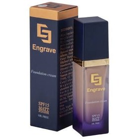 تصویر کرم پودر پمپی اینگریو با پوشانندگی بالا و فینیش مات - 203 engrave-foundation-spf15