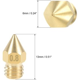 تصویر نازل برنجی 0.8 میلی متری Mk8 