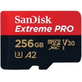 تصویر کارت حافظه میکرو اس دی سن دیسک مدل اکستریم پرو با ظرفیت 256 گیگابایت SanDisk Extreme Pro 256GB 200MB/s microSDXC UHS-I