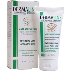 تصویر کرم ضد جوش درمالاین Dermaline Anti Acne Cream 45 ml