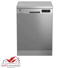 تصویر ماشین ظرفشویی 14 نفره بکو DFN26424 ضد رسوب نقره ای سفید DFN26424X Beko Dishwasher 14 Place Seeting SteamGloss 46Db