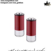 تصویر نمک و فلفل پاش کرکماز مدل استورا پلاس (قرمز - 2 پارچه) Korkmaz Stora Plus Red Salt and Pepper Shaker Set 100 ml