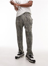 تصویر شلوار کمر کشی با طرح چاپی برند topman Printed Tapered Plisse Sweatpants