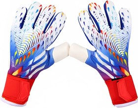 تصویر دستکش دروازه بانی آدیداس سفید رنگی اورجینال سایز ۸-۹-۱۰ - سایز Adidas predator goalkeeper gloves