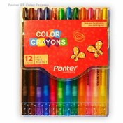 تصویر پاستل پیچی ۲۴ رنگ به همراه قلم مو 