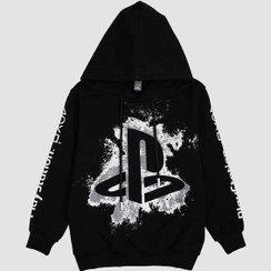 تصویر هودی پسرانه طرح PLAY STATION مشکی 