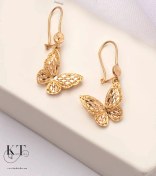 تصویر گوشواره طلا پروانه رویا 