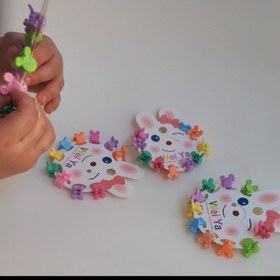 تصویر مینی کلیپس شمعی رنگی 