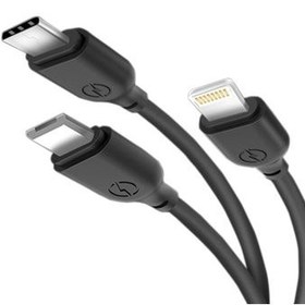 تصویر کابل سه سر ایکس او XO NB103 3 in 1 Charging Cable به توان 2.1 آمپر 