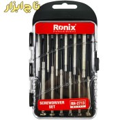 تصویر ست ۱۲ عددی پیچ گوشتی ساعتی رونیکس مدل RH-2713 