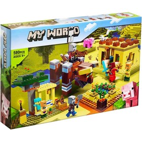 تصویر لگو ماینکرفت مدل ۱۱۴۷۷ ظرفیت ۵۸۰ قطعه 