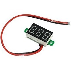 تصویر ولتمتر دیجیتالی RED 0.36 4.5-30V DC دوسیمه 