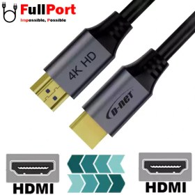 تصویر کابل HDMI دی نت V2.0-4K مدل DT-015 طول 1.5 متر ا D-NET DT-015 4K HDMI V2.0 Cable 1.5M D-NET DT-015 4K HDMI V2.0 Cable 1.5M