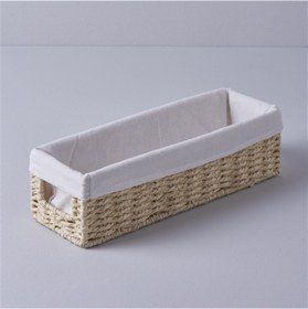 تصویر سبد حمل طبیعی 32X10X8 سانتی‌متر برند linens Carry Basket Natural 32X10X8 cm