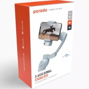 تصویر گیمبال سه محوره دوربین پرودو Porodo 3-Axis Anti shake Gimbal P5 