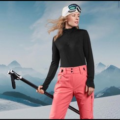 تصویر نیم زیپ ترمال کریویت Crivit Thermo Funktionsshirt مشکی 