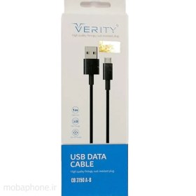 تصویر کابل تبدیل USB به microUSB وریتی مدل CB3150A طول 1 متر 