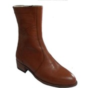 تصویر بوت مردانه تمام چرم دست دور تخم مرغی 