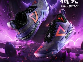 تصویر کفش بسکتبال پیک Basketball shoes AW1 LOW CUT-SWITCH-GHOST (purple) ET34005A 