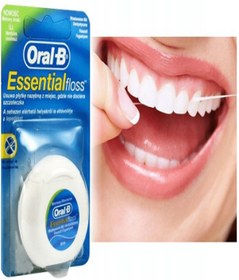 تصویر نخ دندان ارال بی Oral B Essential Mint Dental Floss 50m 